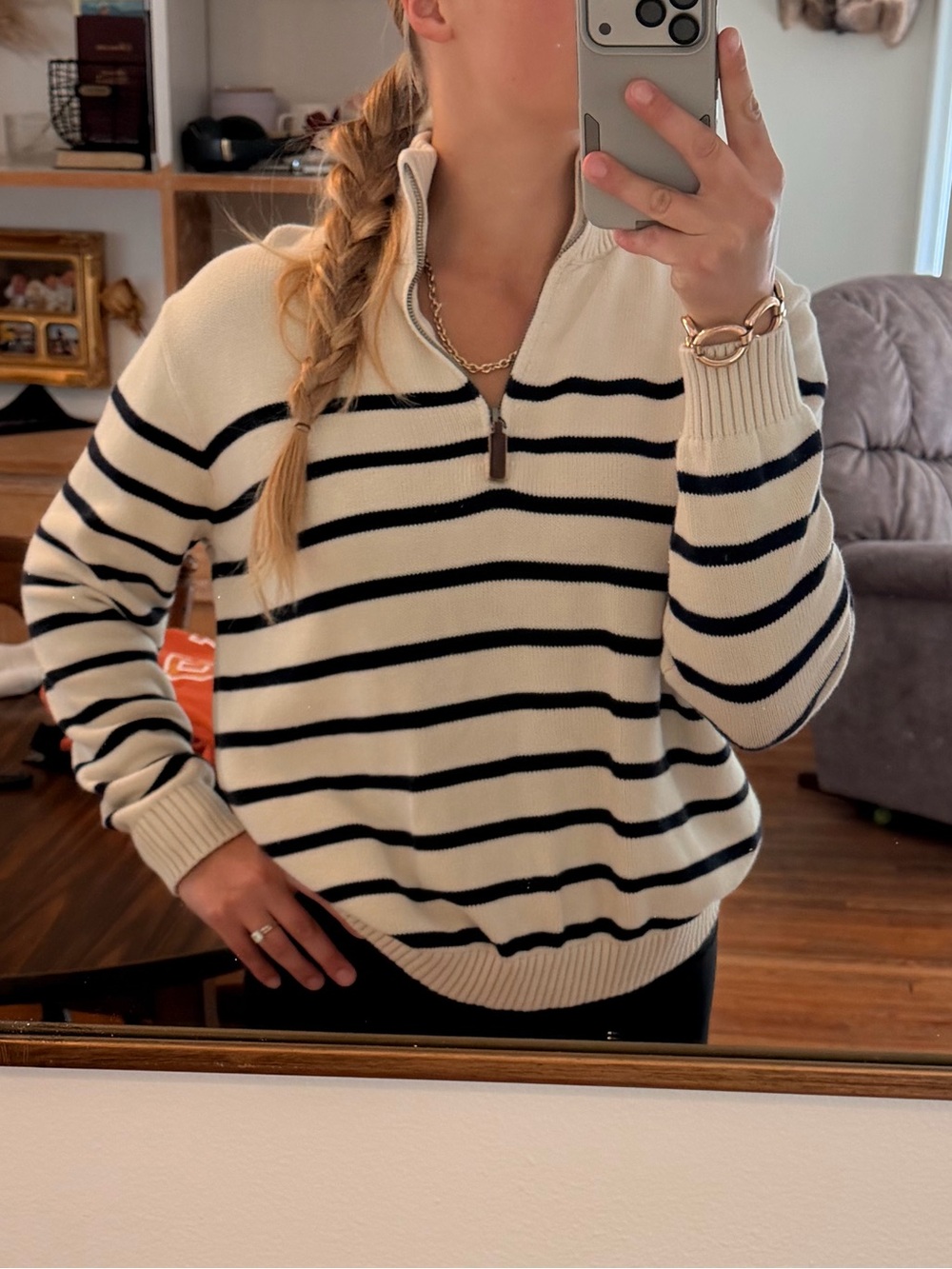 Brandy Melville striped cotton sweater